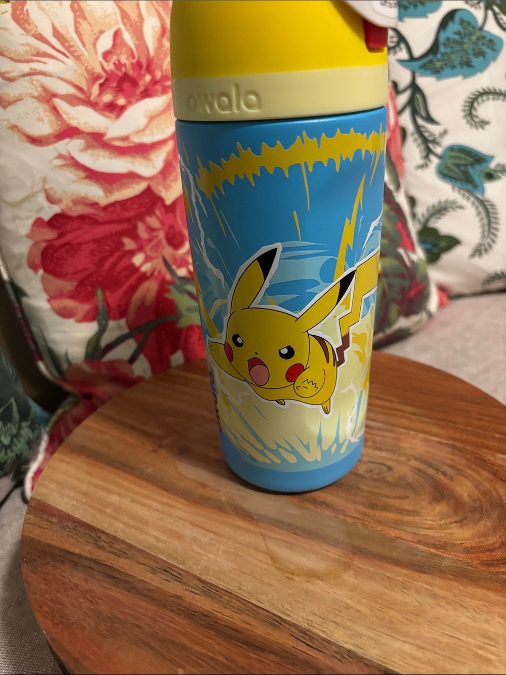 Pokemon Yellow and Blue Pikachu Stainless Water Bottle